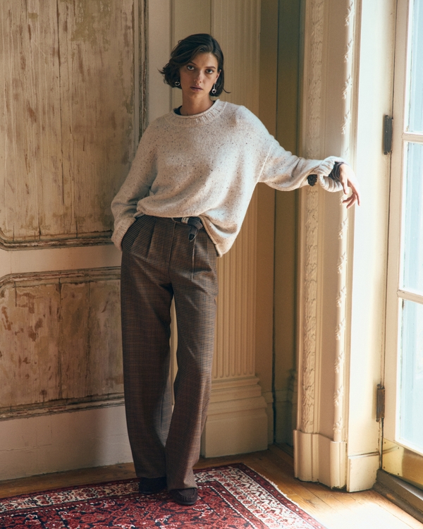 A&F Sloane Tailored Wide Leg Pant
