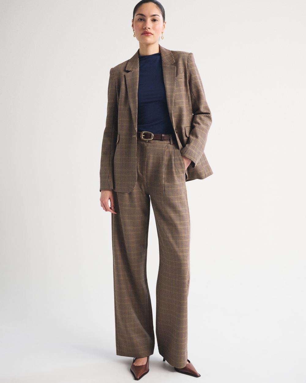 A&F Sloane Tailored Wide Leg Pant