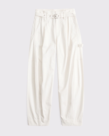 Belted Barrel Utility Pant