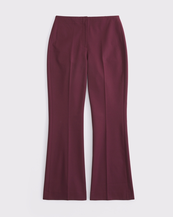 Curve Love A&F Forme Bootcut Pant, Dark Maroon view 1