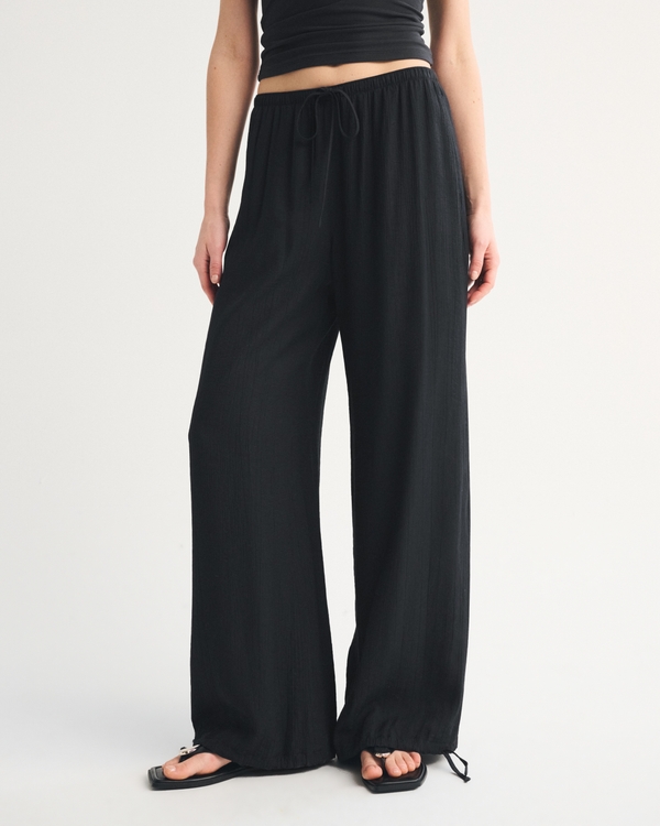 Convertible Crinkle Balloon Pull-On Pant