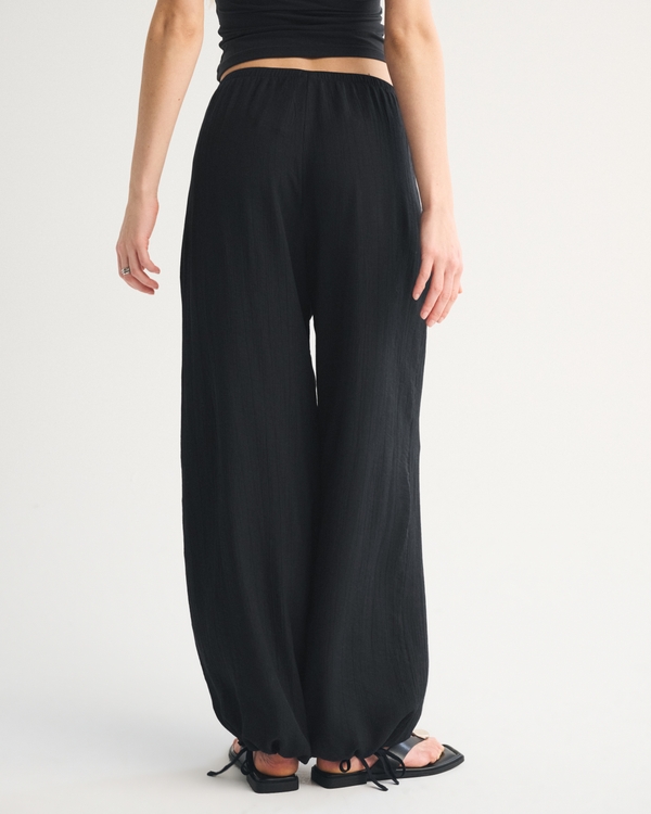 Convertible Crinkle Balloon Pull-On Pant