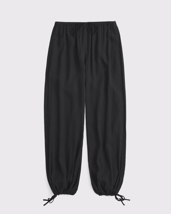 Convertible Crinkle Balloon Pull-On Pant