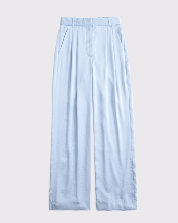 A&F Sloane Satin Tailored Wide Leg Pant from Abercrombie & Fitch - $79.99