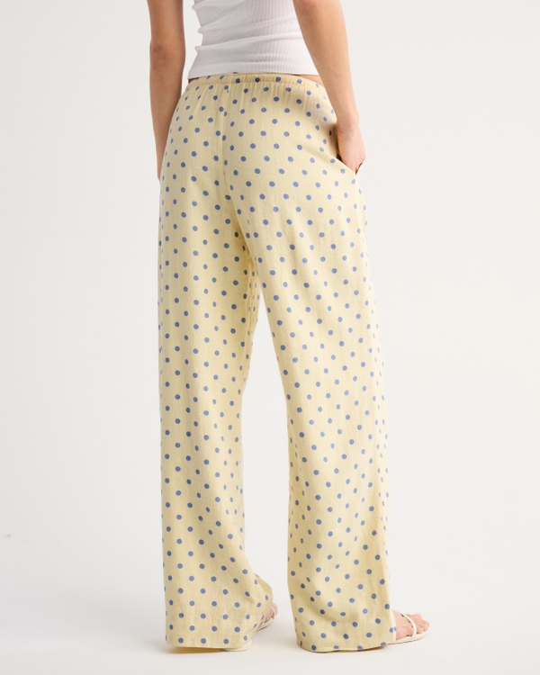 Linen-Blend Pull-On Pant