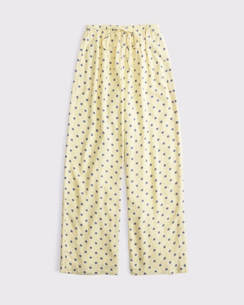 Linen-Blend Pull-On Pant