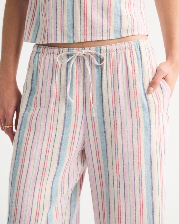 Linen-Blend Pull-On Pant