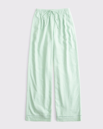 Linen-Blend Pull-On Pant