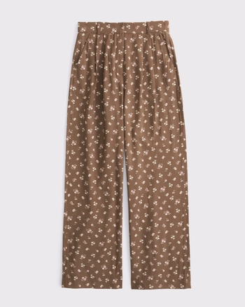A&F Sloane Crepe Tailored Wide Leg Pant
