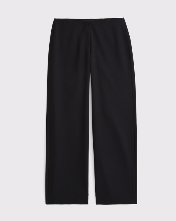 Low Rise Clean Tailored Wide Leg Pant