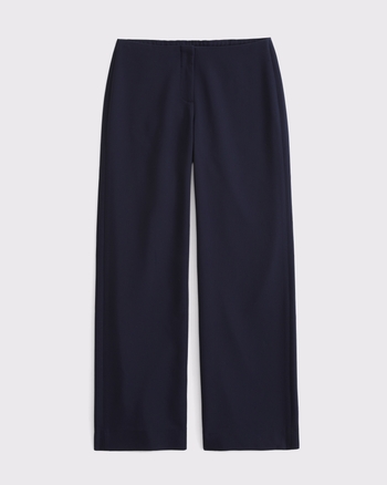 Low Rise Clean Tailored Wide Leg Pant