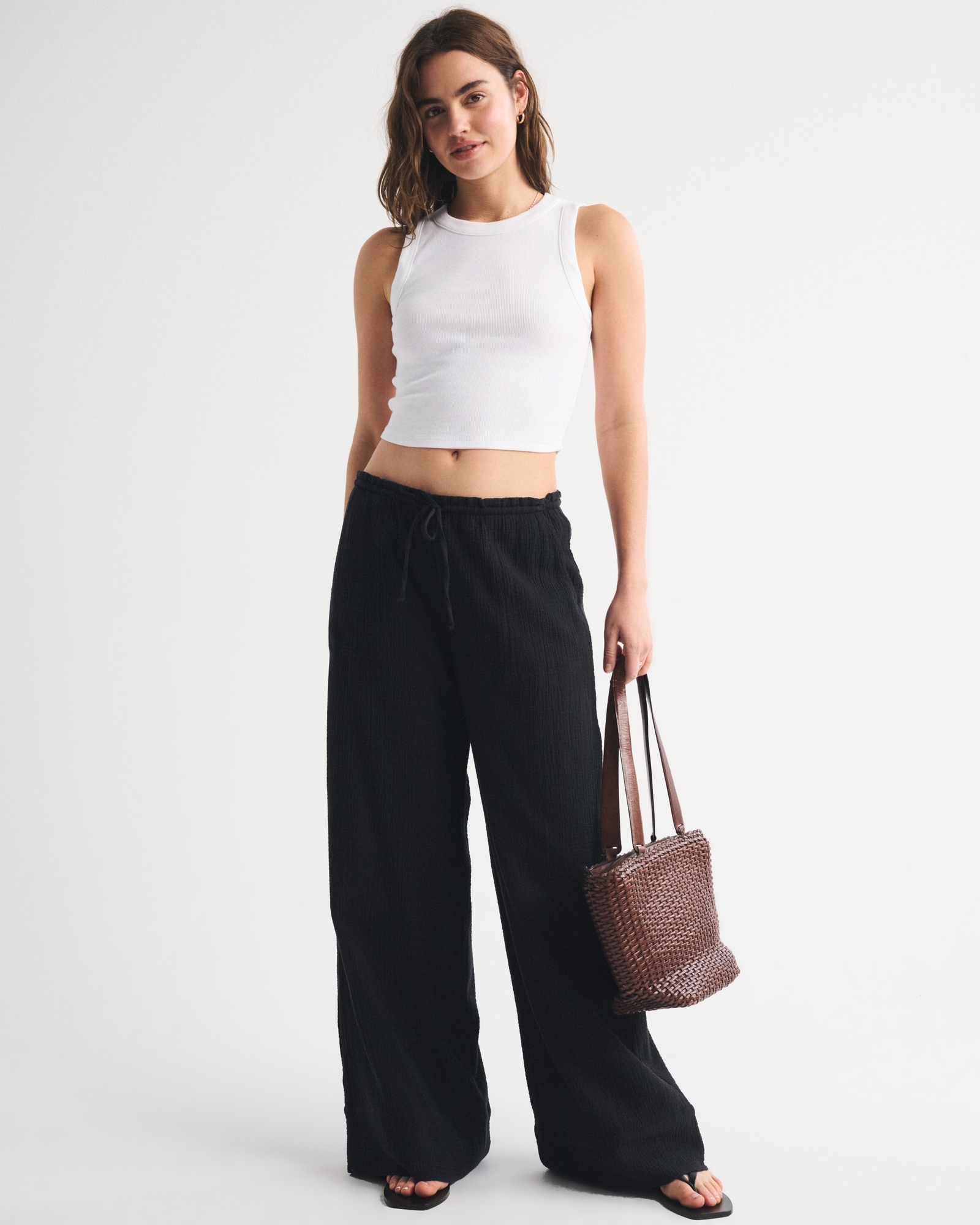 Cotton Gauze Pull-On Pant