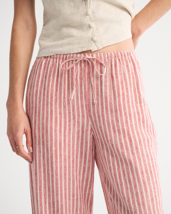 Linen-Blend Pull-On Pant