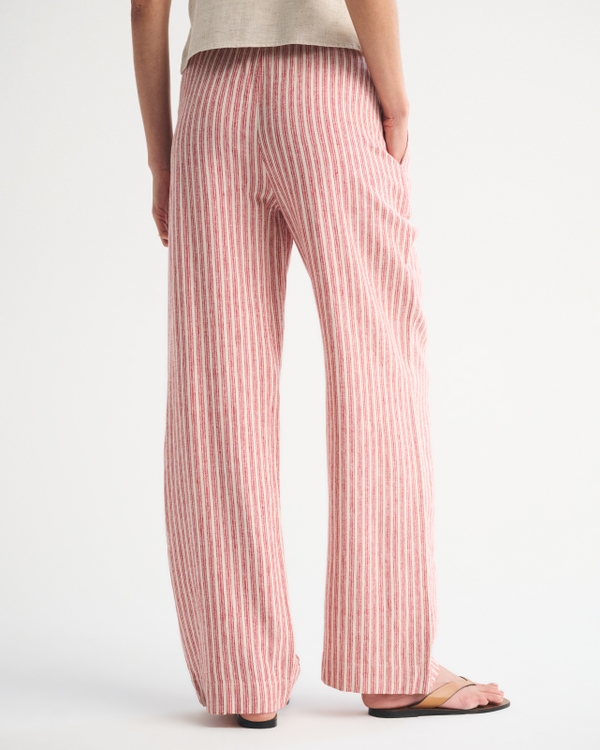 Linen-Blend Pull-On Pant