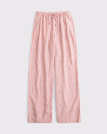 Linen-Blend Pull-On Pant