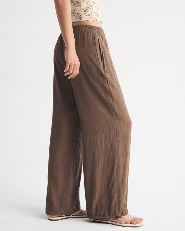Convertible Crinkle Balloon Pull-On Pant