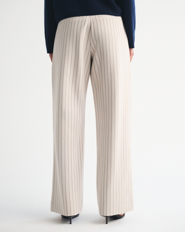 Curve Love A&F Sloane Tailored Wide Leg Pant