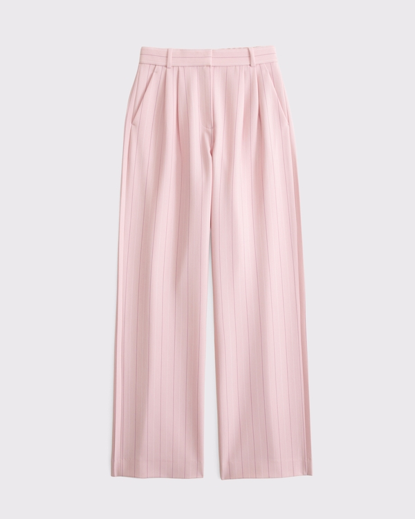Curve Love A&F Sloane Tailored Wide Leg Pant