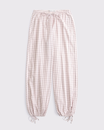 Convertible Seersucker Balloon Pull-On Pant