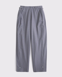 Convertible High Rise Tailored  Barrel Pant