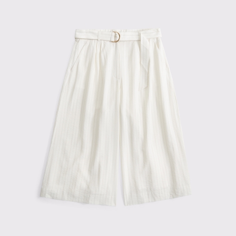 Женские брюки Abercrombie & Fitch High Rise Textured Crepe Tailored Culotte Pant