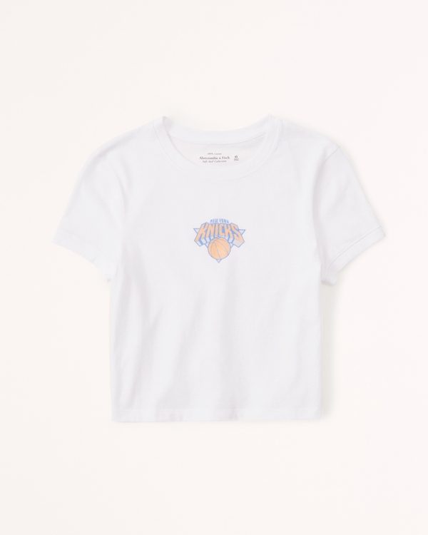 Women's Sporty New York Knicks Baby Tee | Women's Clearance | Abercrombie.com