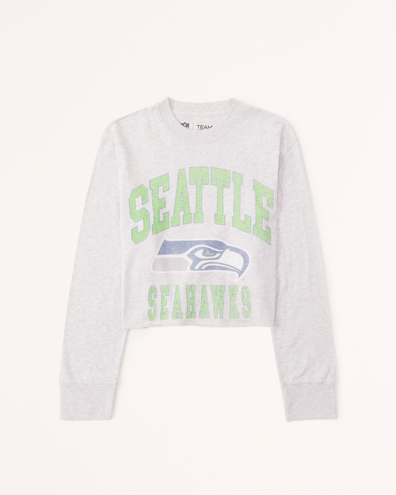 NFL Team Apparel Youth Seattle Seahawks Game Time White T-Shirt