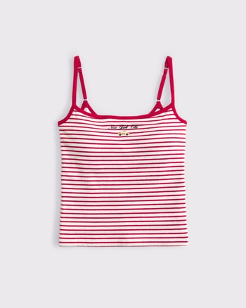 Abbode Bra-Free 90s Embroidered Seamless Fabric Cami