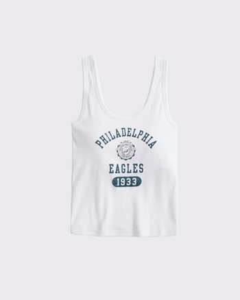 Philadelphia Eagles Bra-Free Rib Scoop Neck Tank