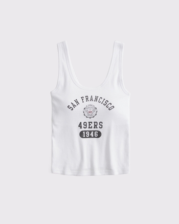 San Francisco 49ers Bra-Free Rib Scoop Neck Tank