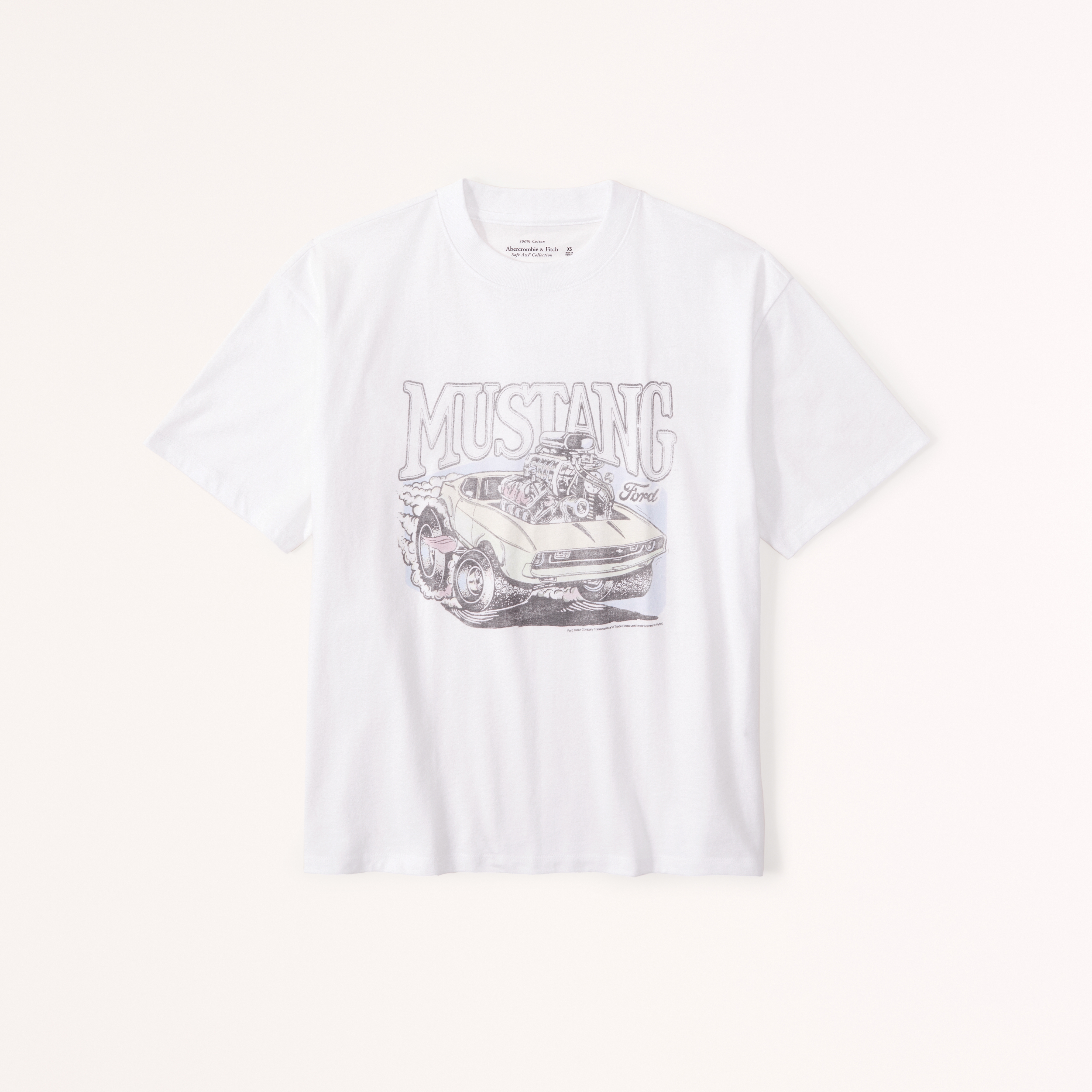 Women's New York Graphic Easy Tee in White | Size XS | Abercrombie & Fitch