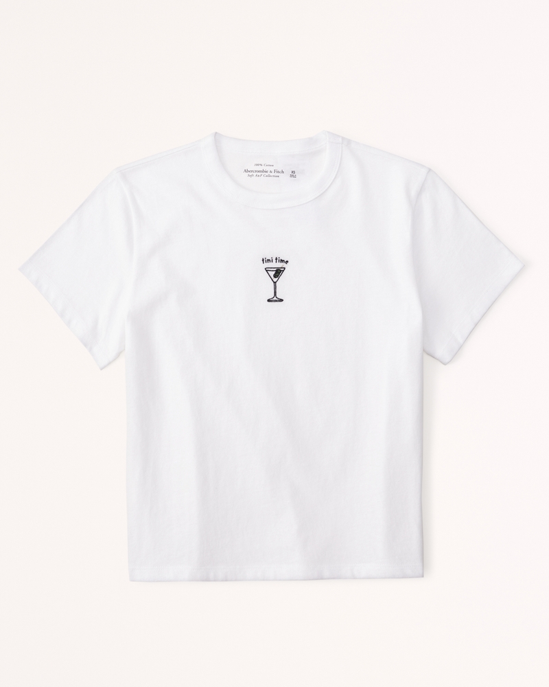 Women's Short-Sleeve Martini Graphic Skimming Tee | Women's Tops ...