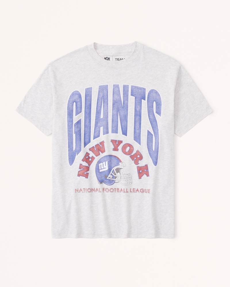 NFL Team Apparel Youth New York Giants Run Back White T-Shirt