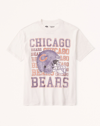 Women's Oversized Boyfriend Chicago Bears Graphic Tee, Women's Sale