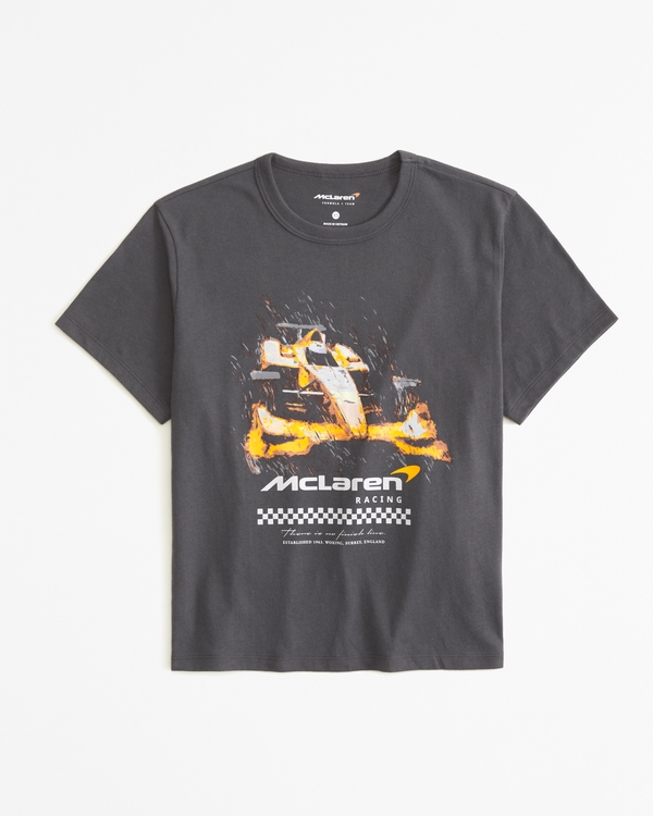 Short-Sleeve McLaren Graphic Skimming Tee, Black
