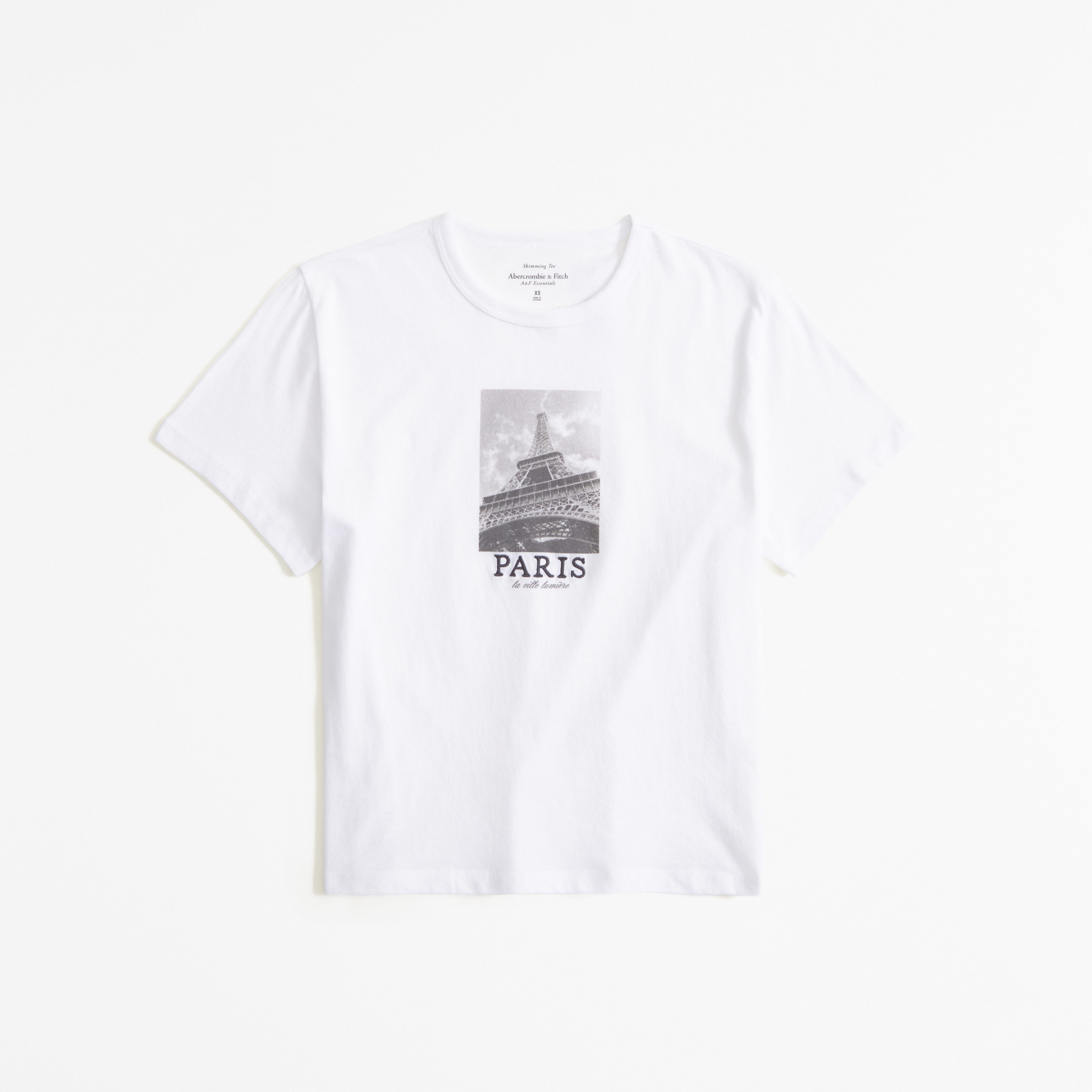 Short-Sleeve Paris Graphic Skimming Tee