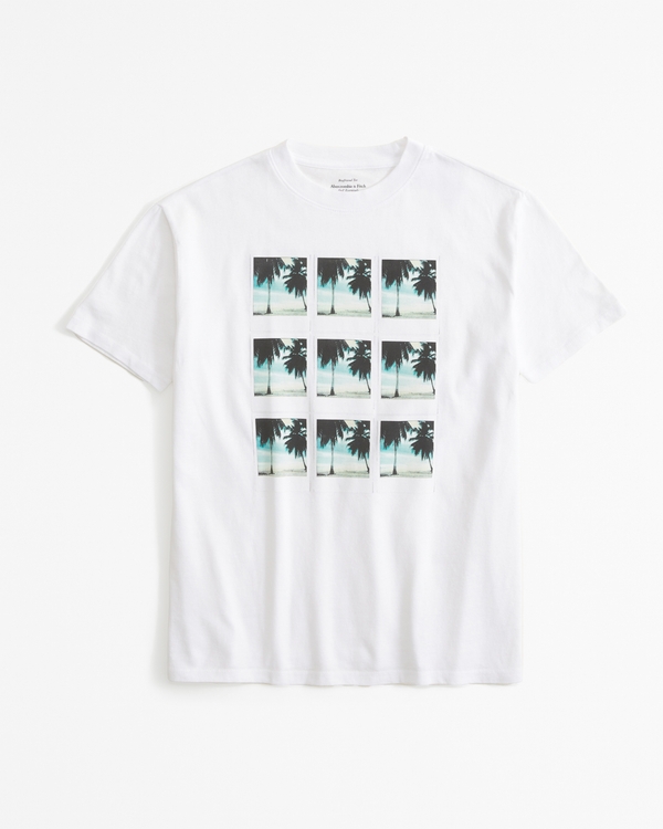 Short-Sleeve Oversized Maripol Graphic Tee, White view 1