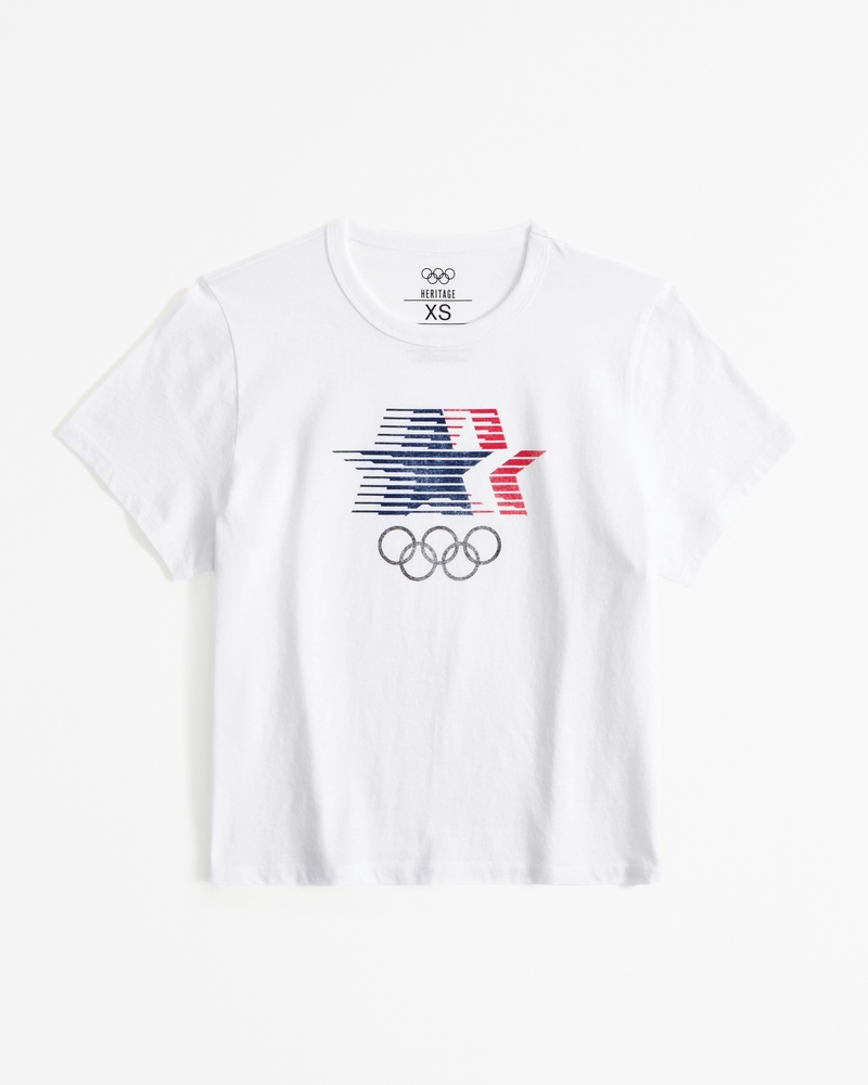 Women's Short-Sleeve Olympics Graphic Skimming Tee | Women's