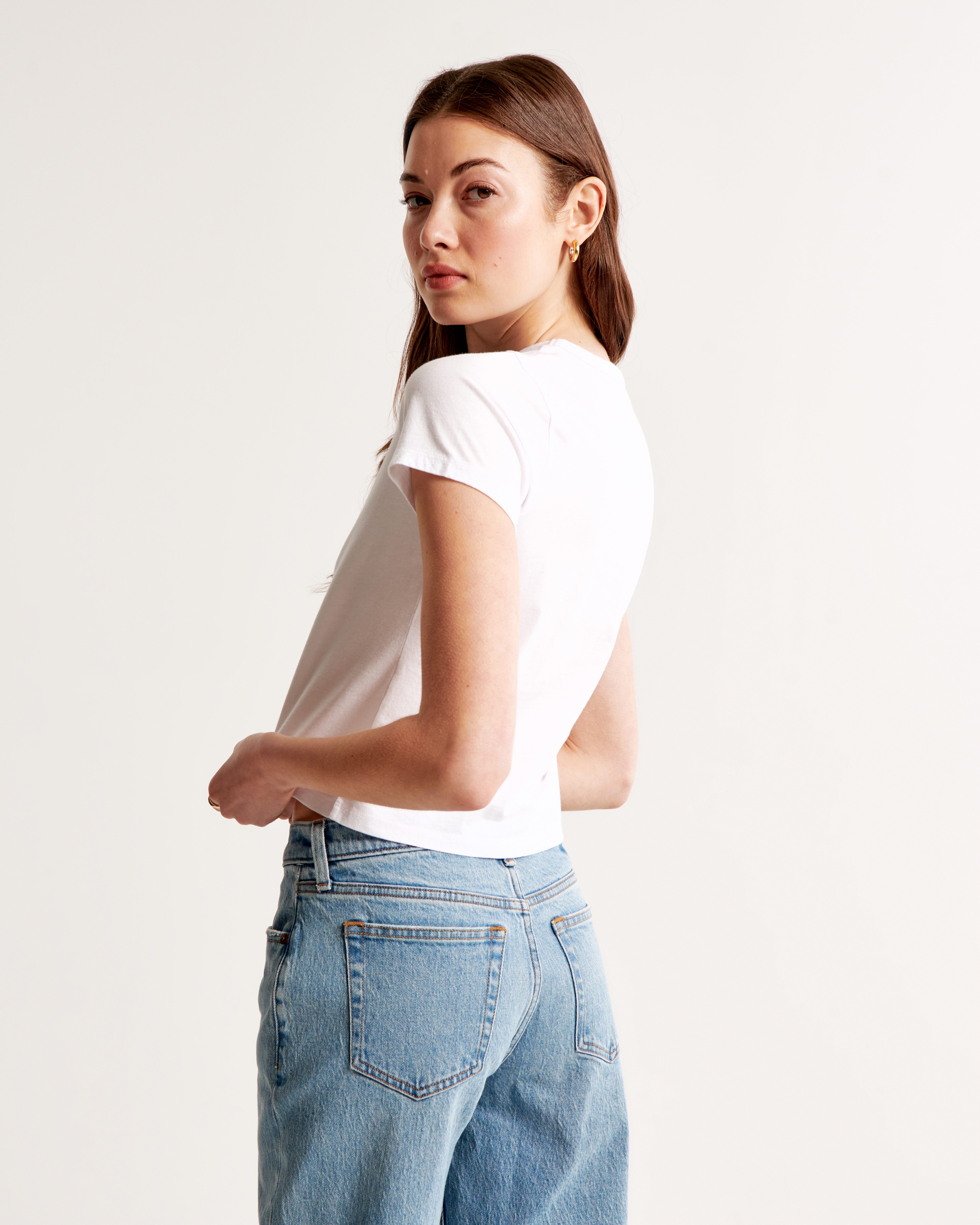 Women's Short-Sleeve Stickers Graphic Skimming Tee | Women's