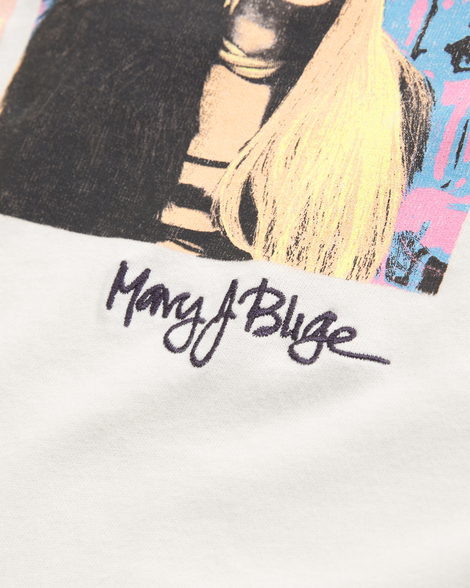 Oversized Mary J. Blige Graphic Tee