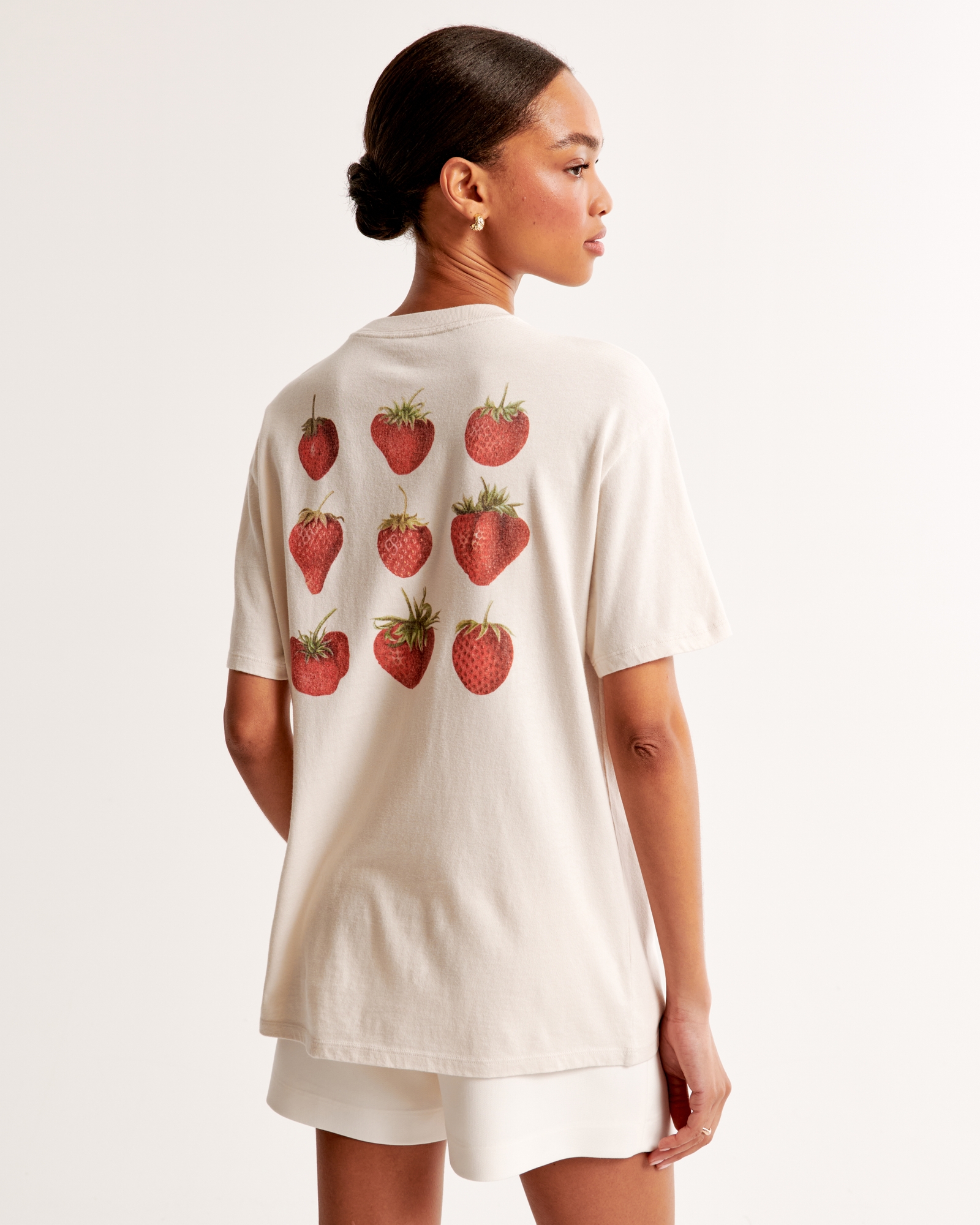 Oversized Strawberries Graphic Tee