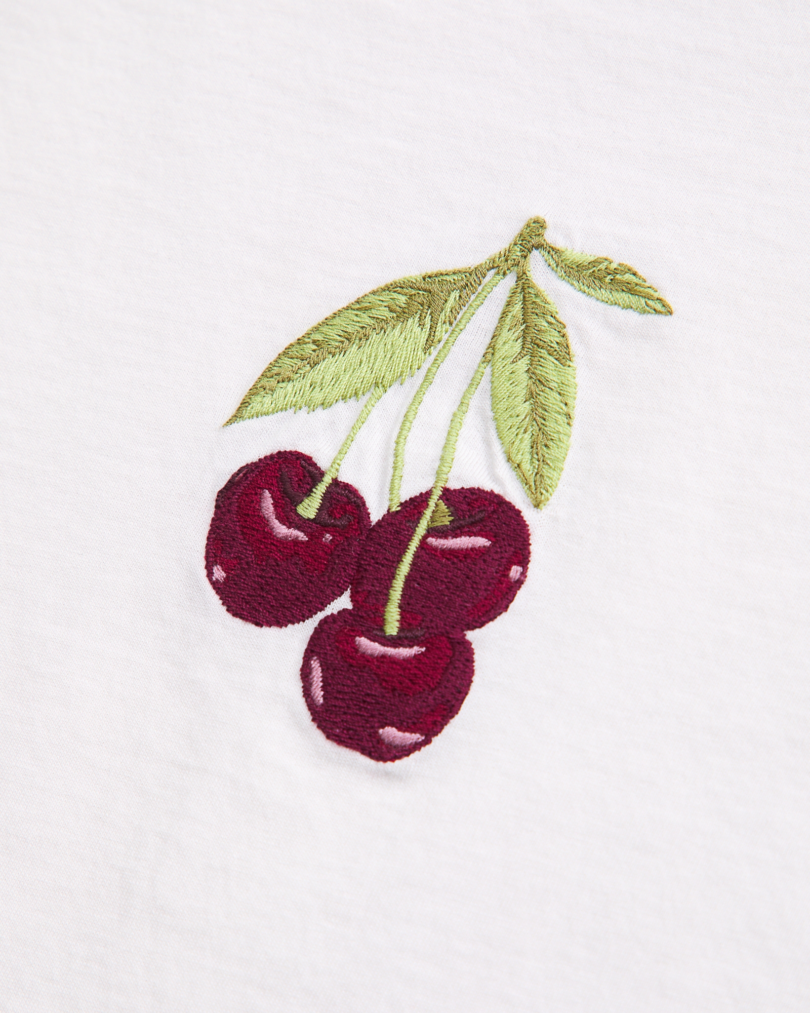 Short-Sleeve Cherries Graphic Skimming Tee