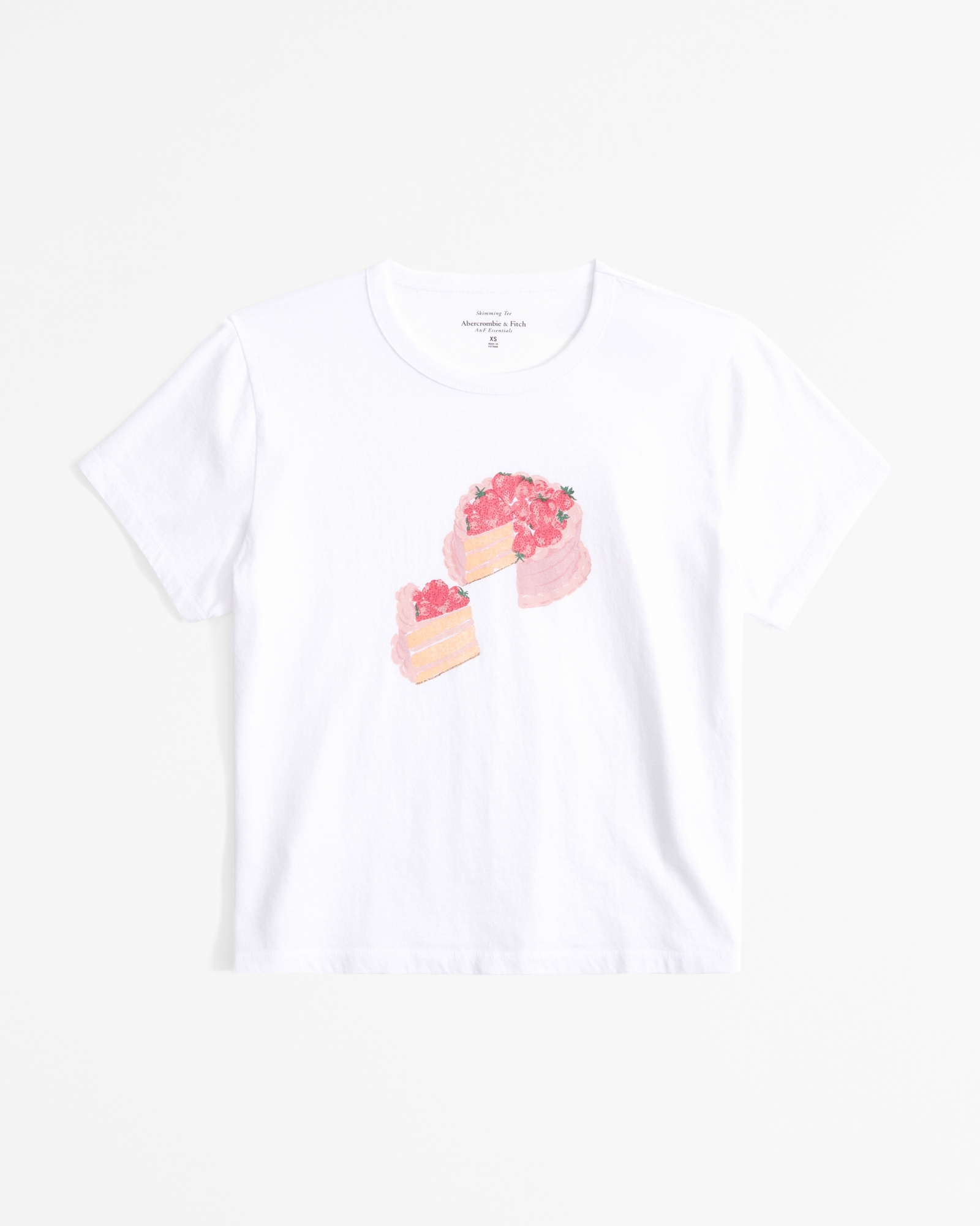 Short-Sleeve Cake Graphic Skimming Tee