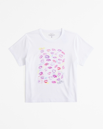 Short-Sleeve Maripol Graphic Skimming Tee