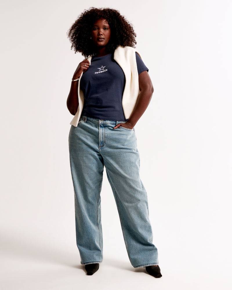 Short-Sleeve Dallas Cowboys Graphic Skimming Tee
