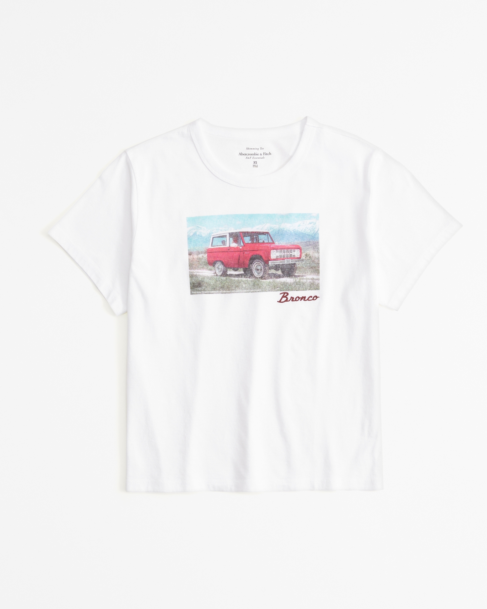 Short-Sleeve Bronco Graphic Skimming Tee