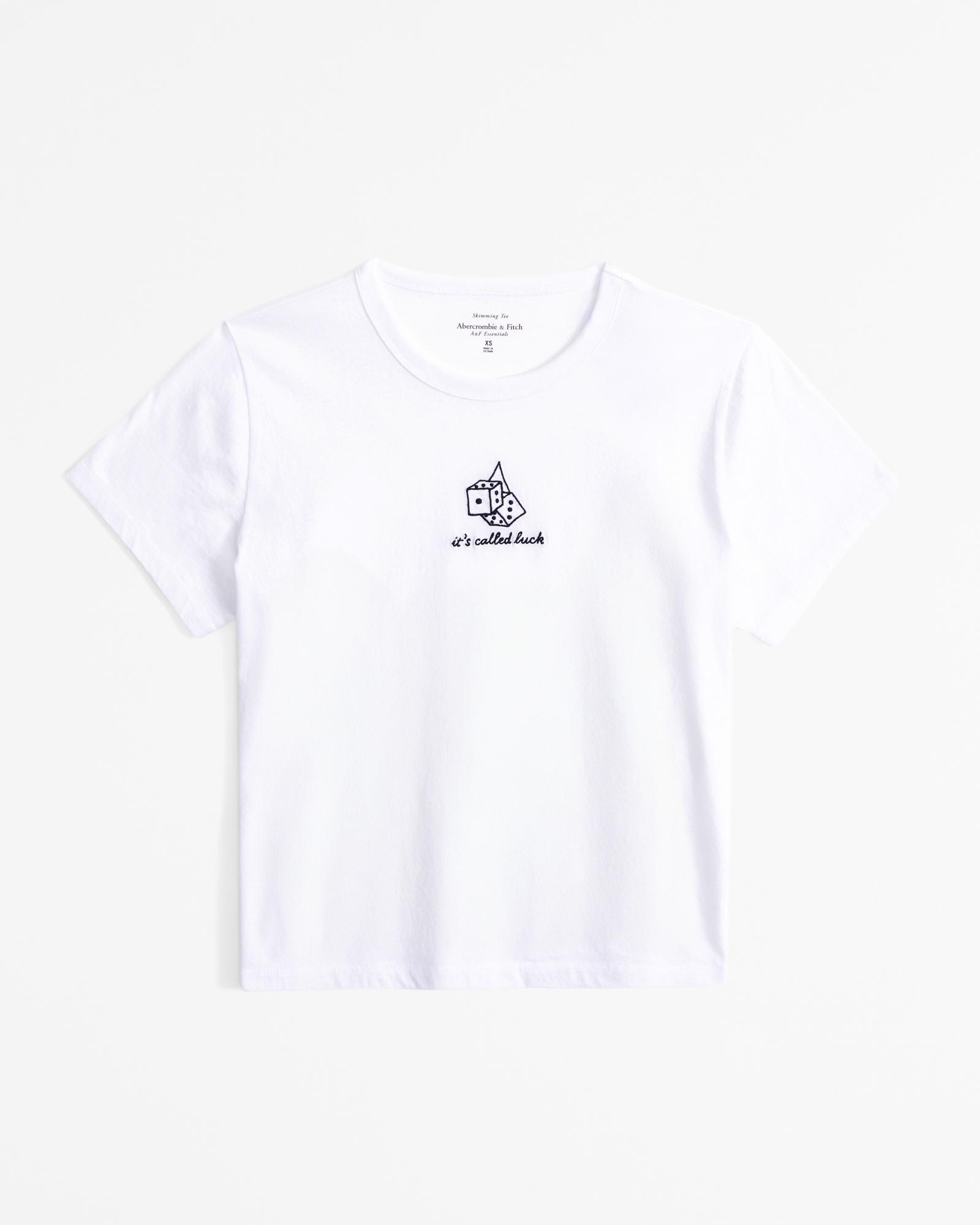 Short-Sleeve Dice Graphic Skimming Tee