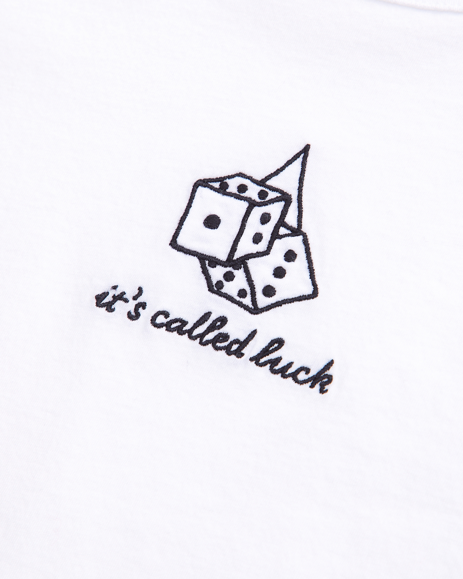 Short-Sleeve Dice Graphic Skimming Tee