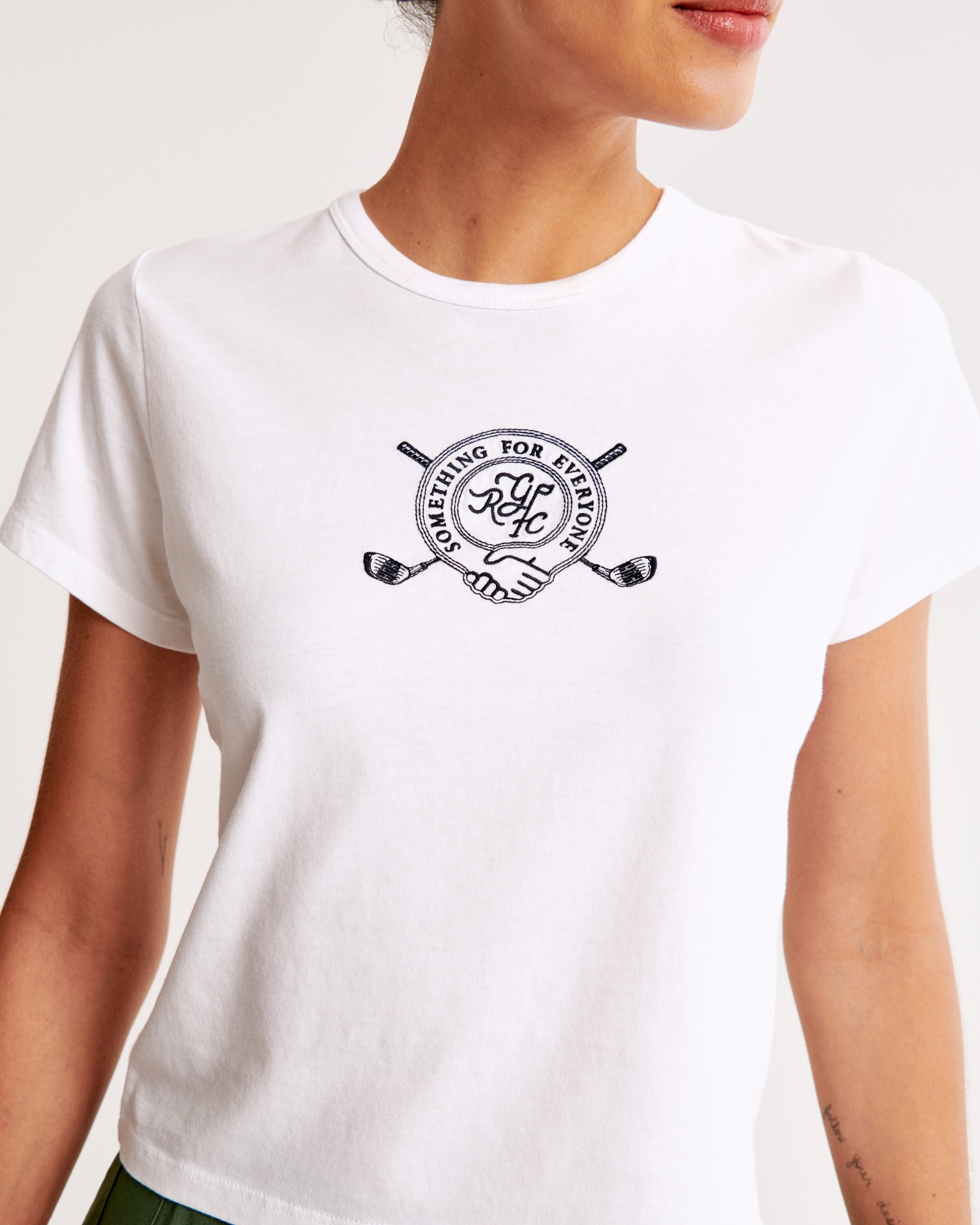 Random Golf Club Graphic Skimming Tee