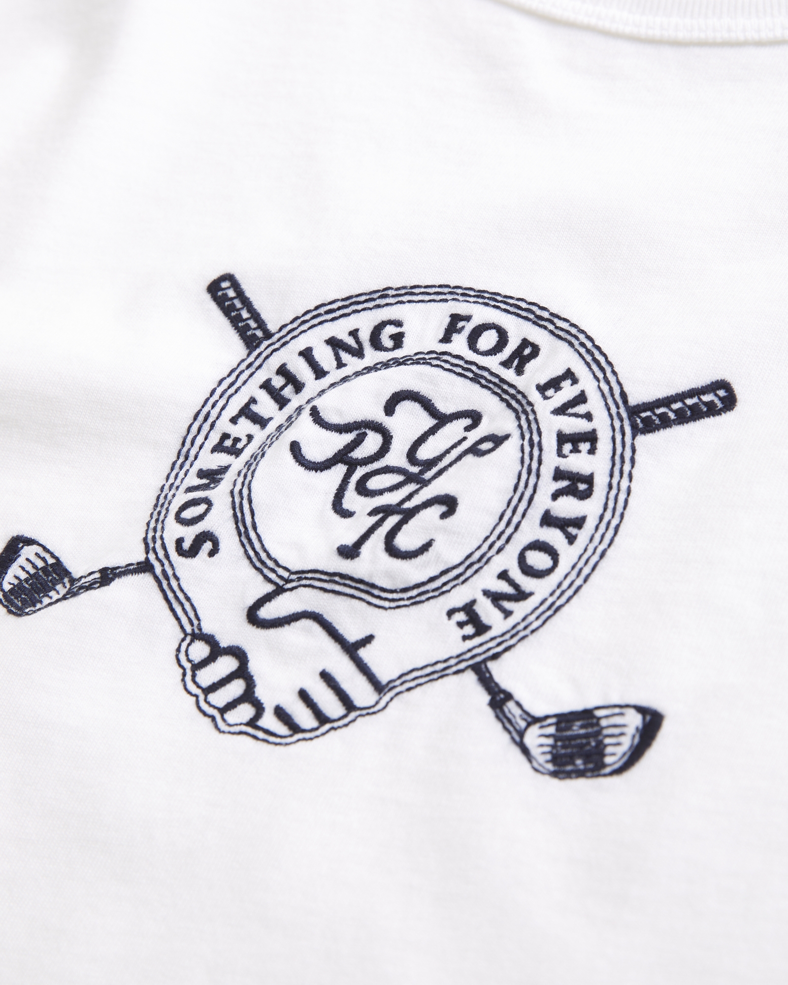 Random Golf Club Graphic Skimming Tee